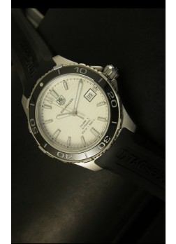 Tag Heuer Aquaracer Calibre 5 Reloj Suizo Dial Blanco  - Réplica Escala 1:1