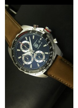 Tag Heuer Calibre 16 Reloj en Acero Inoxidable Dial Negro