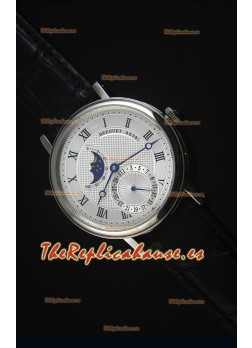 Breguet Classique Moonphase Reloj Replica Suizo de Acero Inoxidable
