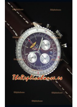 Breitling Navitimer 01 Dial Marrón Caja en Acero Reloj Replica Suizo a espejo 1:1