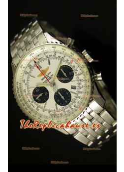 Breitling Navitimer 01 Reloj replica Suizo a Escala 1:1 Actualizado a 2017, Dial Blanco