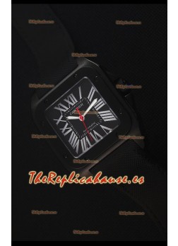 Cartier Santos DLC Reloj Replica Suizo 38.5MM