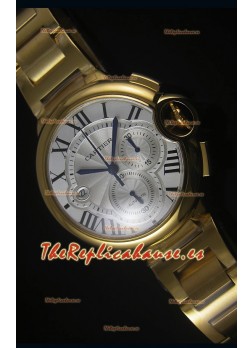 Ballon De Cartier Cronógrafo Caja en Oro Amarillo - Replica a Espejo 1:1
