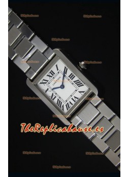 Cartier Tank Solo Reloj de Cuarzo Suizo, Correa en Acero 24MM de Ancho