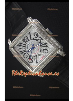 Franck Muller Conquistador King Reloj Replica Suizo Automático en Acero Inoxidable