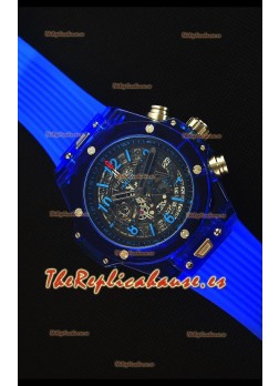 Hublot Big Bang Unico Blue Sapphire Reloj Replica de Cuarzo 45MM