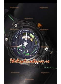 Linde Werdelin Spidolite II Reloj Replica Suizo Caja color Verde en Carbón Forjado