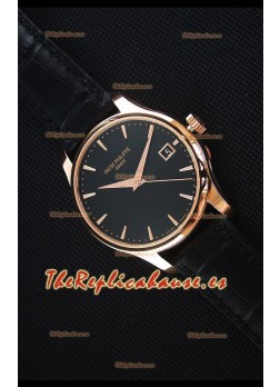 Patek Philippe #Ref 5227 Reloj Replica Suizo a Espejo 1:1 en Oro Amarillo Dial Negro