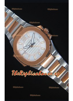 Patek Philippe Ladies Nautilus Reloj de Oro Rosado en Dos Tonos 36MM 