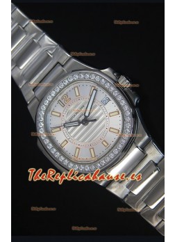 Patek Philippe Ladies Nautilus Reloj de Acero Inoxidable 36MM 