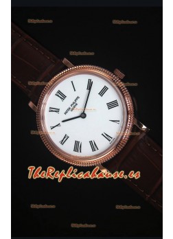 Patek Philippe 5120J Calatrava Mens Reloj Replica Oro Rosado escala 1:1