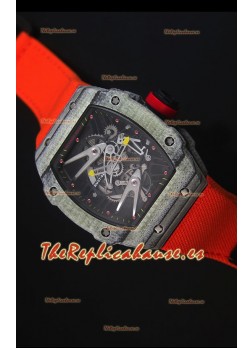 Richard Mille RM027 Tourbillon Reloj Suizo Edición Rafael Nadal Caja de Carbón Forjado