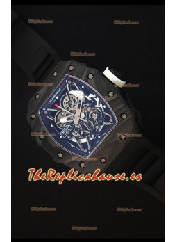 Richard Mille RM035-2 Rafael Nadal Caja de Carbón Forjado con Corona Blanca