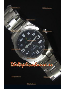 Rolex Oyster Perpetual 116900 AIR KING Reloj Replica Suizo Dial en Negro