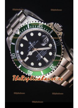 Rolex Submariner 11610LV Green Bezel - Reloj Replica Suizo La mejor y última Edición de 2017