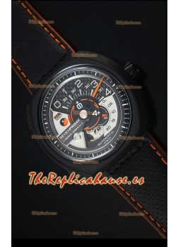 SevenFriday V02-01 Movimiento Miyota 82S7 Edición 1:1 Dial de Carbón