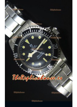Tudor Oyster Prince Vintage 200M Dial Negro Marcadores en forma de Circulos Reloj Replica Suizo a espejo 1:1