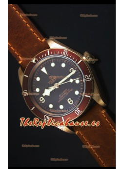Tudor Heritage Bay Reloj Replica Suizo en Bronce con Correa de Piel