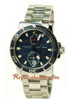 Ulysse Nardin Maxi Marine Chronometer Reloj Suizo de imitación