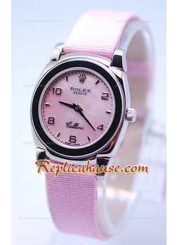 Rolex Celleni Cestello Reloj Suizo Señoras Todo Penk