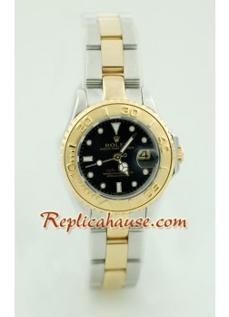 Rolex Réplica Yacht Master Dos Tonos tamaño dama