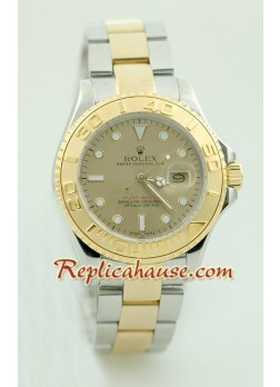Rolex Réplica Yacht Master Dos Tonos Tamaño Medio